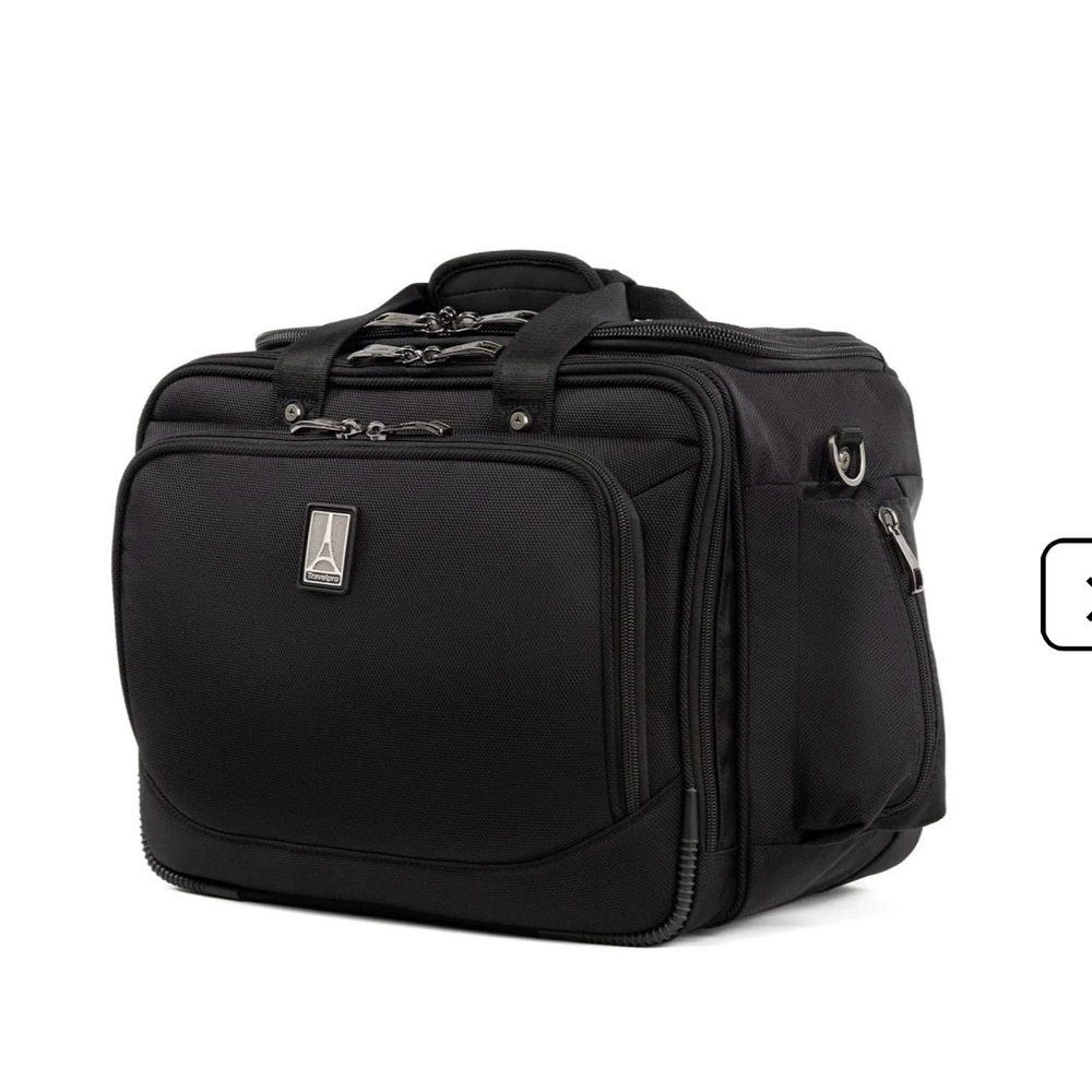Travel Pro Black Bag with Structured Design and Durable Fabric